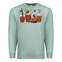 Seafoam ladybug coffee cups Premium Sweatshirt - OliviaCreatesArt
