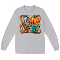 Moon Dust Fall Autumn Leopard Love Pumpkin Long Sleeve Tee - LillyAllenDesigns