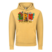 Vintage Mustard lpn licensed practical nurse juneteenth Vintage Hoodie - NancyCooperArtShop