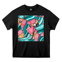 Black nurse slippers seamless pattern Heavy Core Tee - BundleAndBundleShop