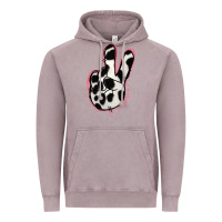 Vintage Zinc Black White Dalmatian Peace Sign Vintage Hoodie - Jasminsmagicworld