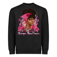 Black stronger than cancer Heavyweight Sweatshirt - Artiststas