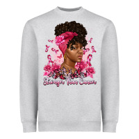 Heather Grey stronger than cancer Heavyweight Sweatshirt - Artiststas