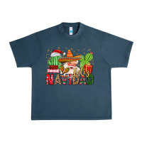 Midnight Navy feliz navidad santa Urban Heavy Tee - MaliasSmallBusiness