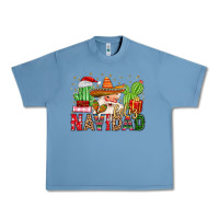 Pebble Blue feliz navidad santa Urban Heavy Tee - MaliasSmallBusiness