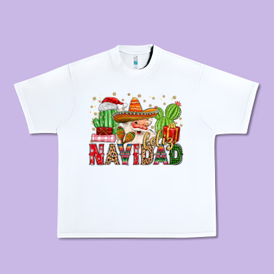 Feliz Navidad Santa Urban Heavy Tee Designed By Maliassmallbusiness