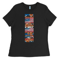 Usa Flag And Western Patterns  Penwraps Ladies Tee | Teevron