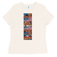 Bone usa flag and western patterns  penwraps Ladies Tee - Artiststas