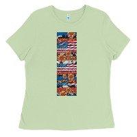 Matcha usa flag and western patterns  penwraps Ladies Tee - Artiststas