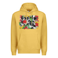 Antique Gold Autism background Premium Hoodie - CowGirlArtShop