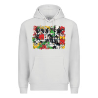 Dove Grey Autism background Premium Hoodie - CowGirlArtShop