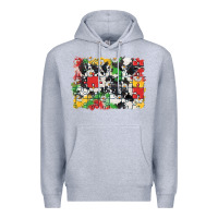 Heather Grey Autism background Premium Hoodie - CowGirlArtShop