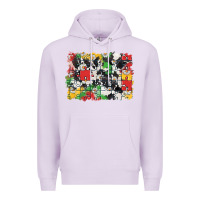 Lilac Autism background Premium Hoodie - CowGirlArtShop