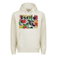 Oatmeal Heather Autism background Premium Hoodie - CowGirlArtShop