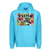 Ocean Blue Autism background Premium Hoodie - CowGirlArtShop