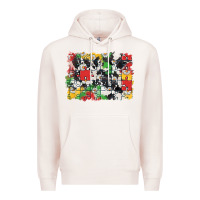 Pale Pink Autism background Premium Hoodie - CowGirlArtShop