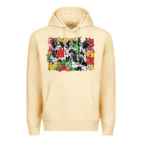 Pina Colada Autism background Premium Hoodie - CowGirlArtShop
