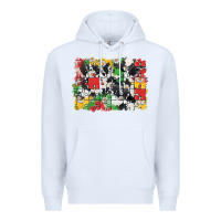 White Autism background Premium Hoodie - CowGirlArtShop