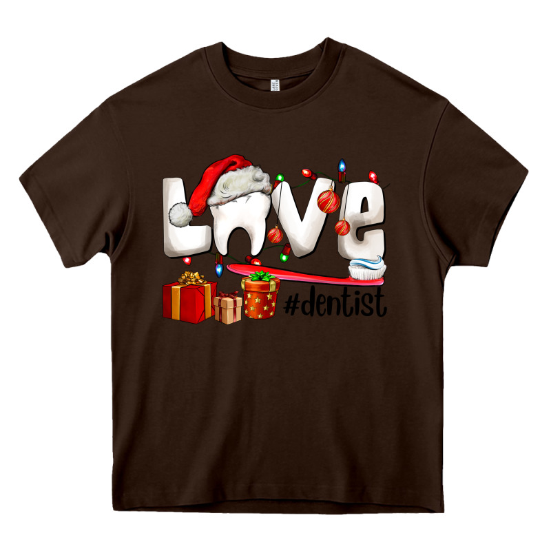Christmas Love  Dentist Heavy Core Tee by AdoDesignShop | Teevron