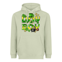 Matcha Lucky Boy St. Patrick's Day Heavyweight Hoodie - HowdyJamesFarm