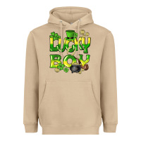 Mushroom Lucky Boy St. Patrick's Day Heavyweight Hoodie - HowdyJamesFarm