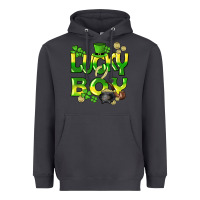 Smoke Lucky Boy St. Patrick's Day Heavyweight Hoodie - HowdyJamesFarm