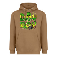 Toasted Coconut Lucky Boy St. Patrick's Day Heavyweight Hoodie - HowdyJamesFarm