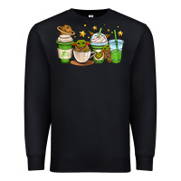 Black fantastic movie character coffee cups Premium Sweatshirt - OliviaCreatesArt