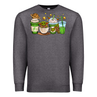 Charcoal Heather fantastic movie character coffee cups Premium Sweatshirt - OliviaCreatesArt