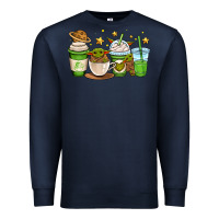 Navy fantastic movie character coffee cups Premium Sweatshirt - OliviaCreatesArt