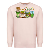 Pale Pink fantastic movie character coffee cups Premium Sweatshirt - OliviaCreatesArt
