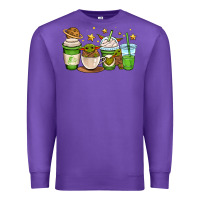 Purple fantastic movie character coffee cups Premium Sweatshirt - OliviaCreatesArt