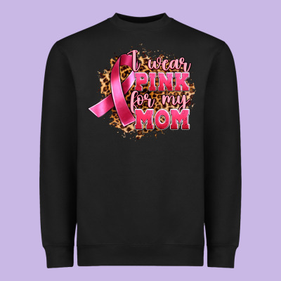 I Wear Pink For My Mom Heavyweight Sweatshirt Designed By Artiststas