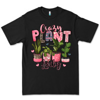Black crazy plant lady houseplants Premium Tee - JahusDesignShop