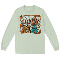 Matcha Fall Autumn Leopard Mama Long Sleeve Tee - LillyAllenDesigns
