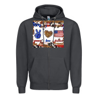 Smoke peace love america Zipper Hoodie - TumblerDesignByShophia