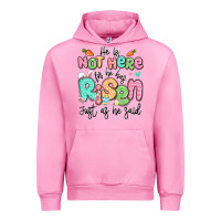 Fuchsia Pink easter he is not here for he has risen just as he Urban Hoodie - LillyAllenDesigns