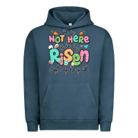 Pigment Midnight Navy easter he is not here for he has risen just as he Urban Hoodie - LillyAllenDesigns