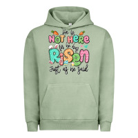 Pigment Oil Green easter he is not here for he has risen just as he Urban Hoodie - LillyAllenDesigns