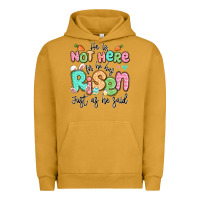 Pigment Peanut Butter easter he is not here for he has risen just as he Urban Hoodie - LillyAllenDesigns