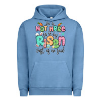 Pigment Pebble Blue easter he is not here for he has risen just as he Urban Hoodie - LillyAllenDesigns