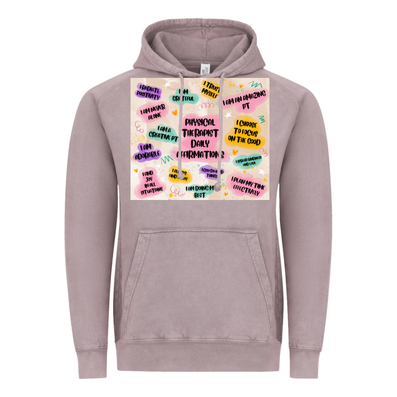 Physical Therapist Daily Affirmations Vintage Hoodie by MaliasSmallBusiness | Teevron