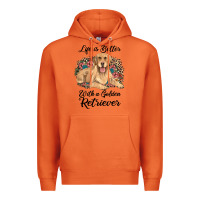 Carrot life is better with a golden retriever Premium Hoodie - JahusDesignShop