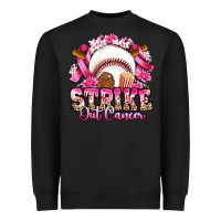 Black strike out cancer baseball Heavyweight Sweatshirt - Artiststas