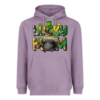 Lavender lucky mom St. Patrick's Heavyweight Hoodie - HowdyJamesFarm