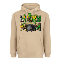 Mushroom lucky mom St. Patrick's Heavyweight Hoodie - HowdyJamesFarm