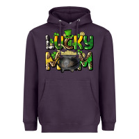 Plum lucky mom St. Patrick's Heavyweight Hoodie - HowdyJamesFarm