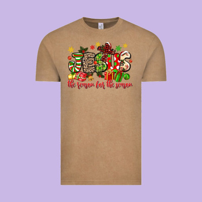 Jesus The Reason For The Season Vintage Tee Designed By Maliassmallbusiness
