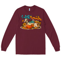 Burgundy Fall Cutest Pumpkin In The Patch Long Sleeve Tee - LillyAllenDesigns
