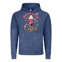 Vintage Denim mama needs coffee Vintage Hoodie - MaliasSmallBusiness